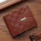 Mens Bifold Wallet Black Brown PU Leather Slim RFID Blocking Card Holder