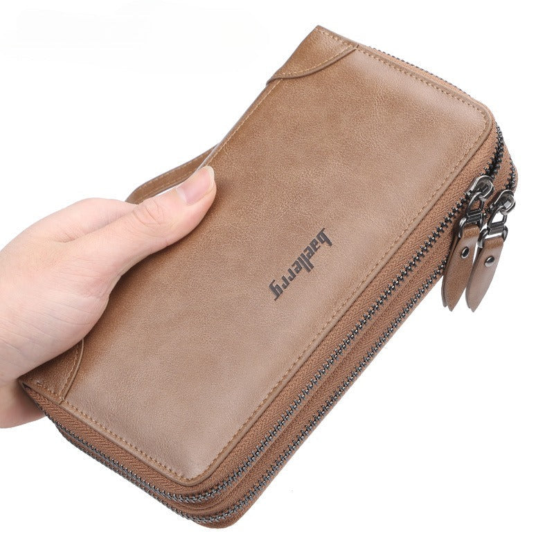 Mens Bifold Wallet Slim PU Leather RFID Blocking Business Card Holder Black Brown