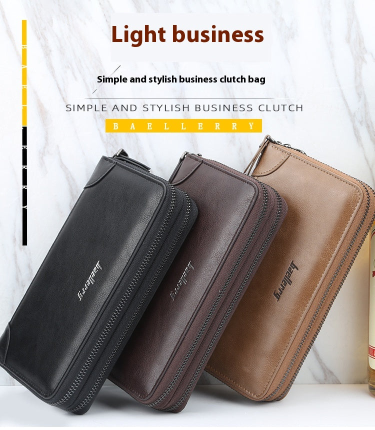 Mens Bifold Wallet Slim PU Leather RFID Blocking Business Card Holder Black Brown