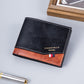 Mens Bifold Wallet Synthetic Leather Plaid Lining Slim RFID Blocking Brown Black