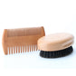 Beard Brush with Pig Bristles and Cloth Bag Combination for Men - Combo Stylish Mane Maintenance beard brush cloth bag