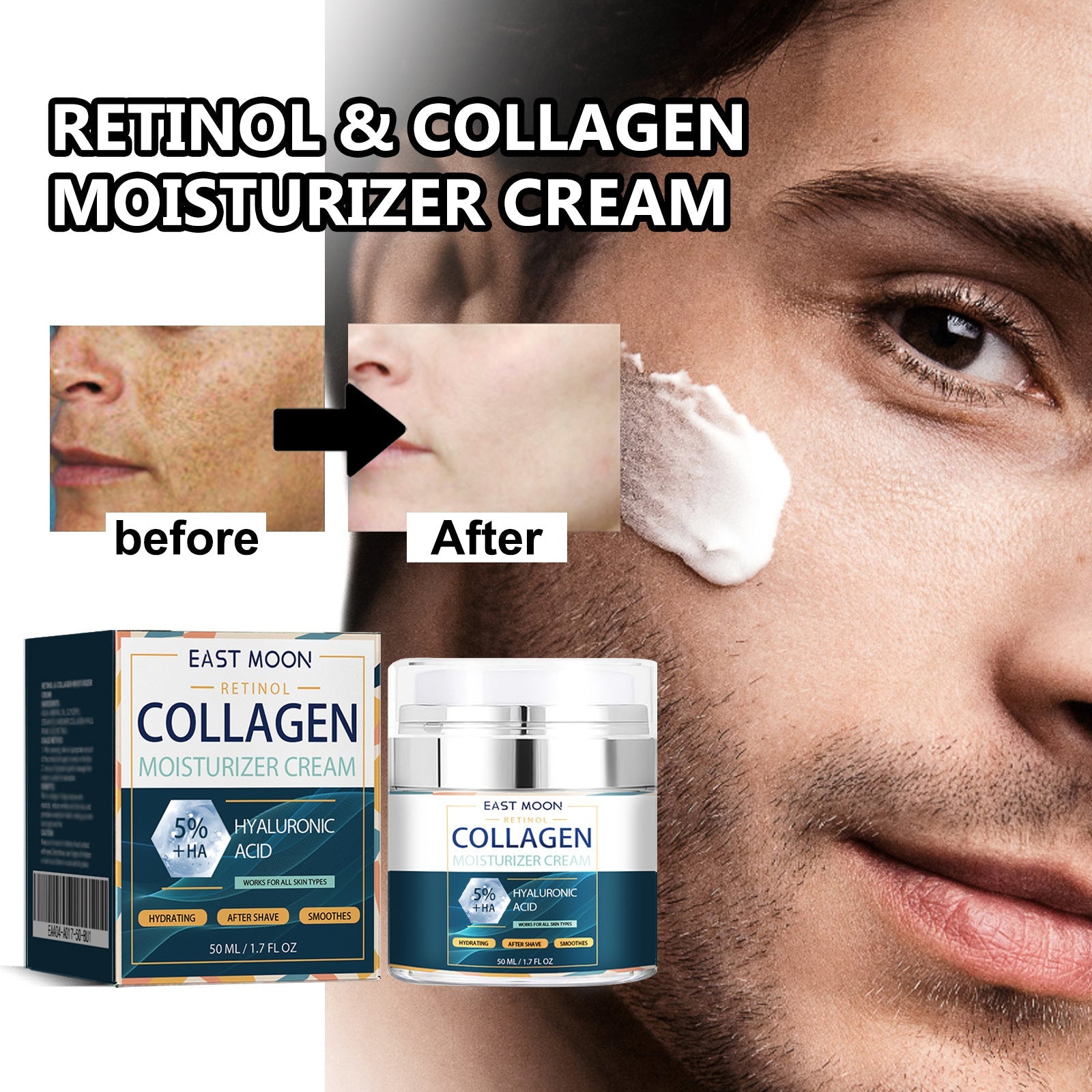 Men’s Collagen Moisturizing Cream for Hydrating and Nourishing Skin - collagen moisturizing cream men’s hydrating