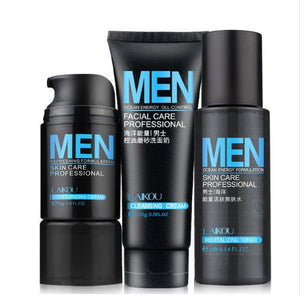 Men’s Cosmetic Set Moisturizing Cream Toner Facial Cleanser - Stay Smooth Bro with Men’s Magic Moisturizing Set