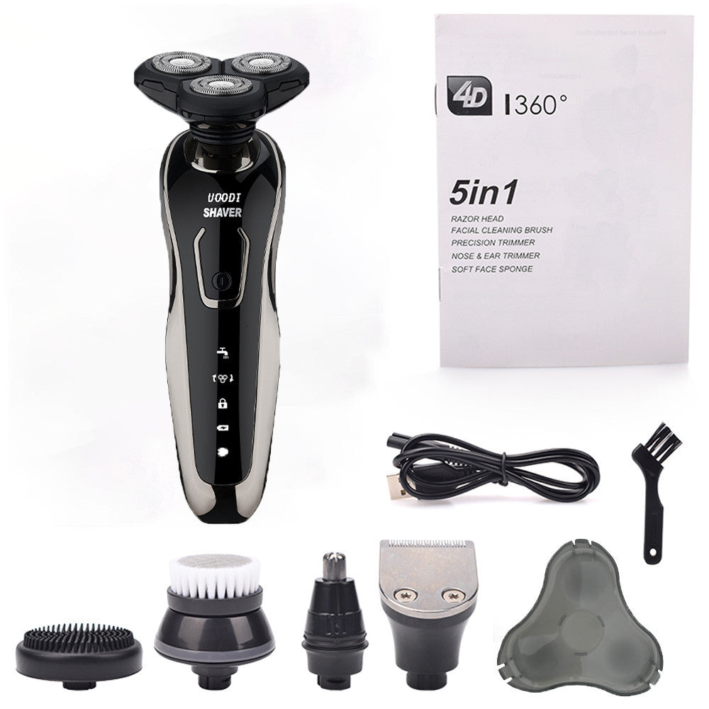 Rechargeable Washable Shaver with USB Charging and Waterproof Design - Men’s for Smooth Fun rechargeable washable shaver