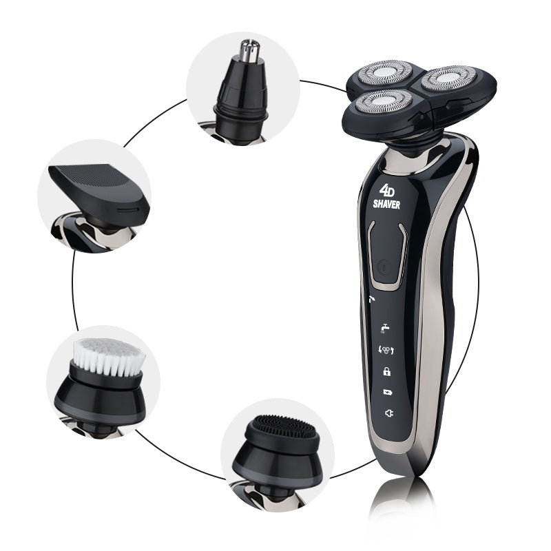 Rechargeable Washable Shaver with USB Charging and Waterproof Design - Men’s for Smooth Fun rechargeable washable shaver