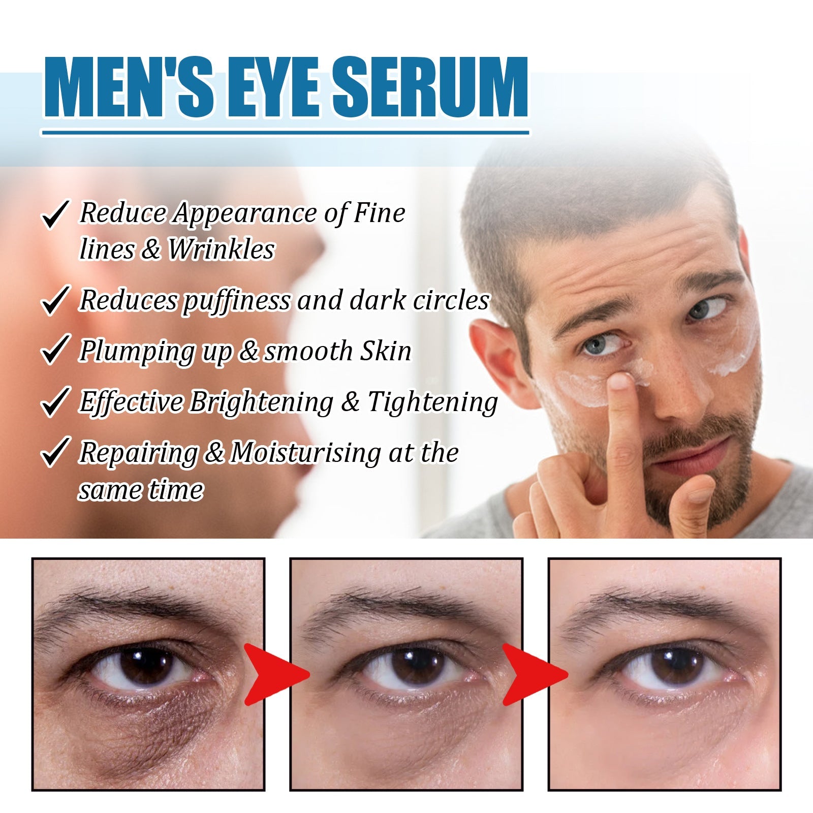Men’s Eye Essence with Hyaluronic Acid and Hydrating Formula - Teleplus men’s eye essence teleplus hydrating formula