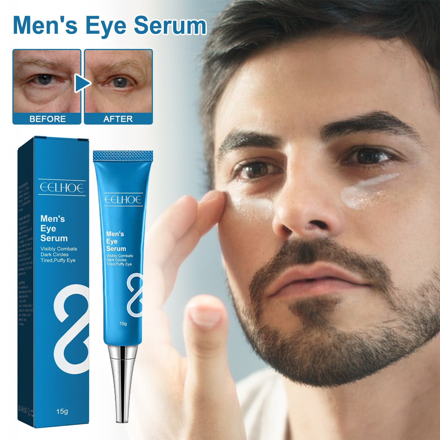 Men’s Eye Essence with Hyaluronic Acid and Hydrating Formula - Teleplus men’s eye essence teleplus hydrating formula