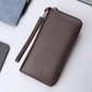 Men’s Genuine Leather Bifold Wallet for Business Travel Black or Brown
