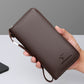 Men’s Genuine Leather Bifold Wallet for Business Travel Black or Brown