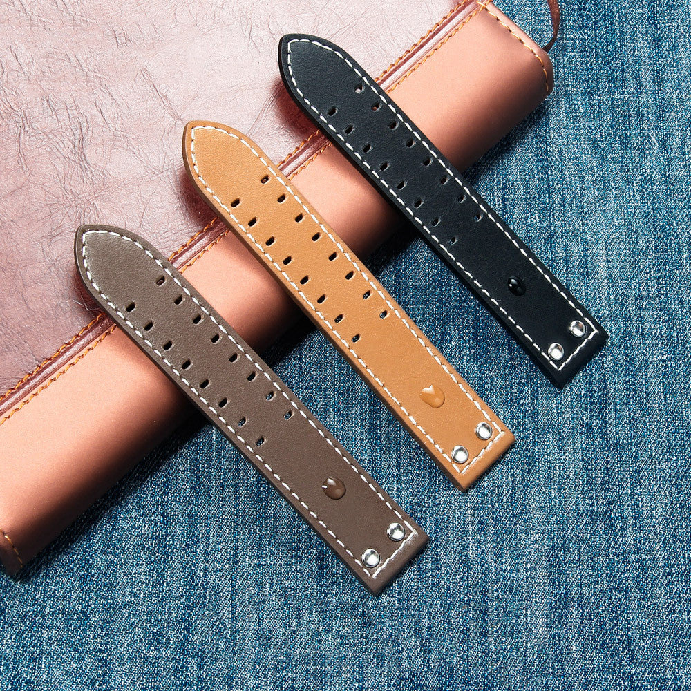 Men’s Genuine Leather Strap Adaptation - Men’s Genuine Leather Strap for Watches 20mm 22mm