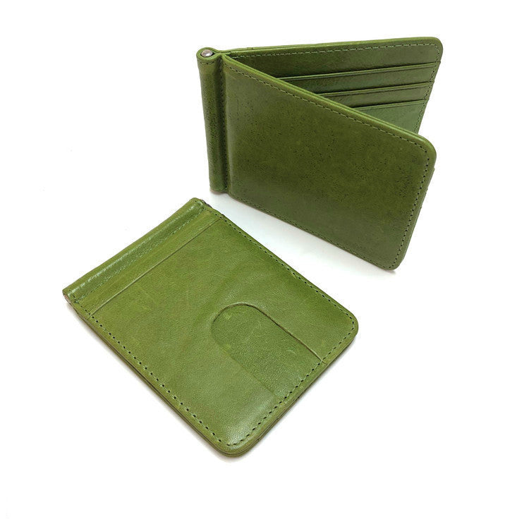 Men’s Genuine Leather Wallet in US CHF CH reference Multiple Colors - Dapper Drop Pattern for Short Style Wizards