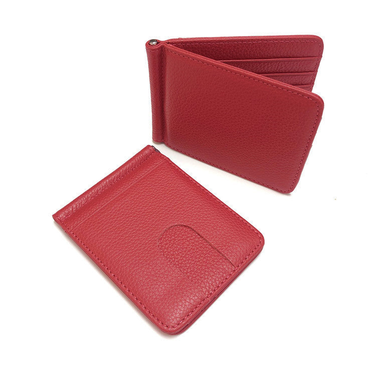 Men’s Genuine Leather Wallet in US CHF CH reference Multiple Colors - Dapper Drop Pattern for Short Style Wizards