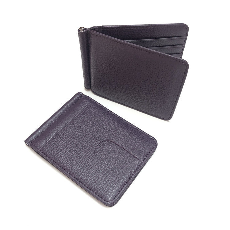 Men’s Genuine Leather Wallet in US CHF CH reference Multiple Colors - Dapper Drop Pattern for Short Style Wizards