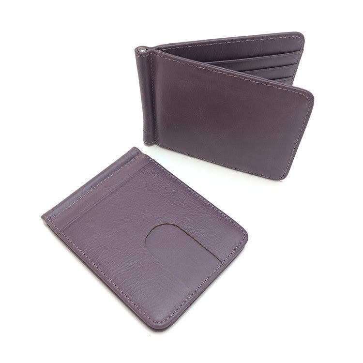 Men’s Genuine Leather Wallet in US CHF CH reference Multiple Colors - Dapper Drop Pattern for Short Style Wizards