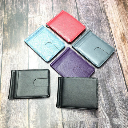 Men’s Genuine Leather Wallet in US CHF CH reference Multiple Colors - Dapper Drop Pattern for Short Style Wizards