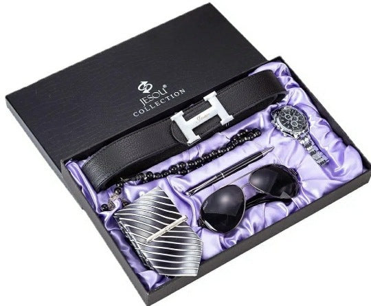 Men’s Gift Suit Set in Black Brown Silver for the United States Market - Nailed It! Ultimate Combo Awaits united states