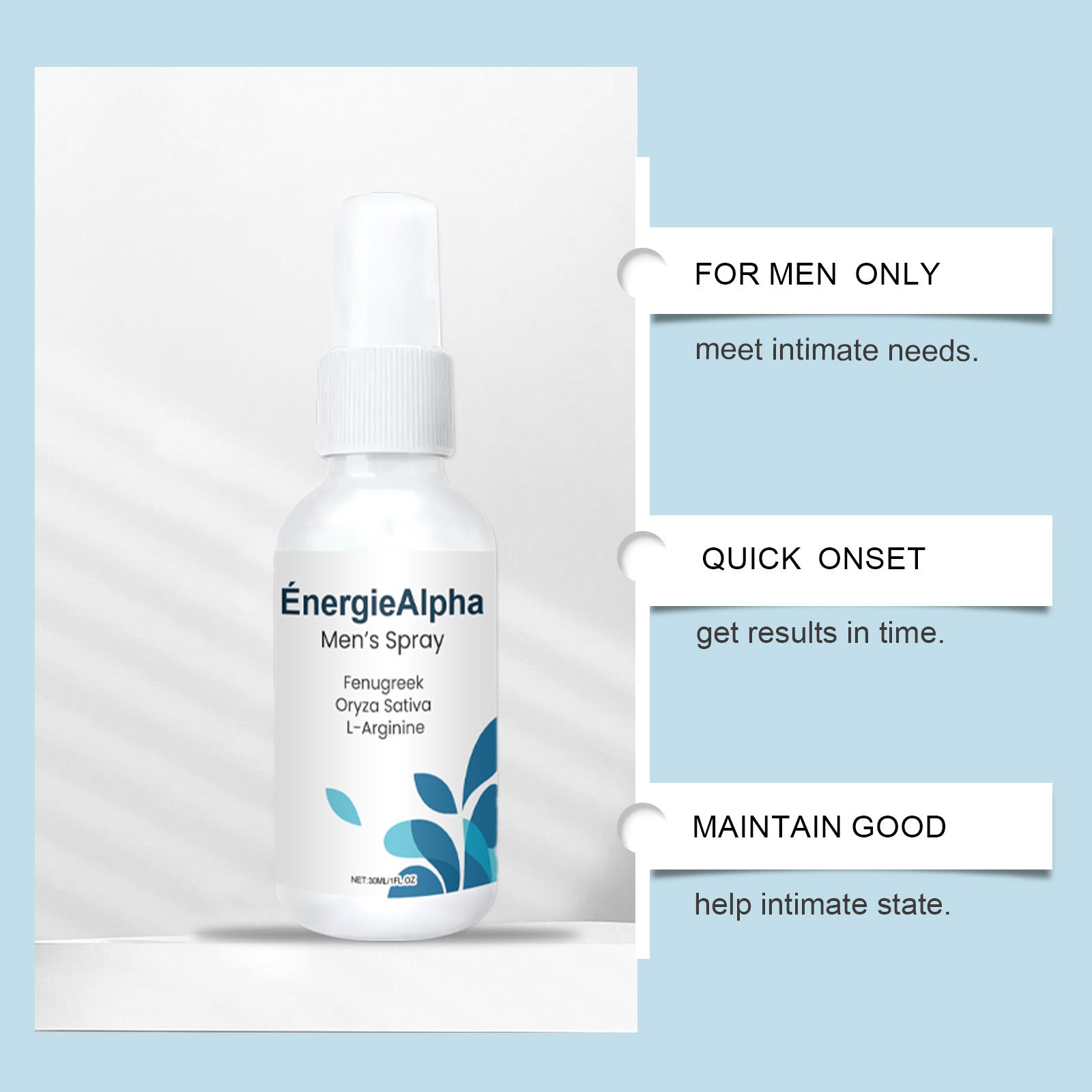 Mens Hydrating Body Spray 30ml Moisturizing Skin Care for All Types