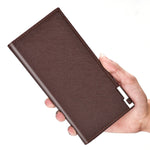 Men’s Leather Long Card Case Wallet - Men’s Leather Long Card Case Wallet for Classy Goofballs