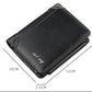 Men’s Leather Wallet with Solid Color Synthetic Lining for United States Buyers - Grown-Ups Serious Card Space united