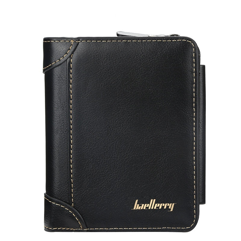 Men’s Leather Wallet with Solid Color Synthetic Lining for United States Buyers - Grown-Ups Serious Card Space united