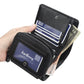 Men’s Leather Wallet with Solid Color Synthetic Lining for United States Buyers - Grown-Ups Serious Card Space united