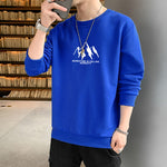 Mens Long Sleeve Pullover Polyester Sweatshirt in Multiple Colors Plus Sizes - for Men Teleplus long sleeve