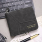 Mens PU Leather Bifold Wallet Slim Card Holder with Polyester Lining