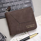 Mens PU Leather Bifold Wallet Slim Card Holder with Polyester Lining