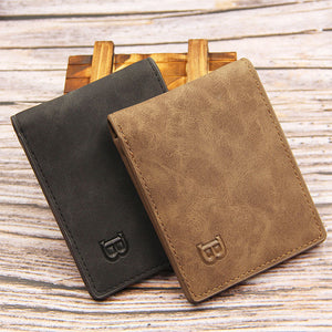 Men’s PU Leather Wallet with Frosted Finish for United States and CHF Markets - Wallet: Classy Enough Your Ex’s Dad