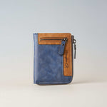 Mens Slim Bifold Wallet PU Leather RFID Blocking Card Holder for Daily