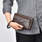 Mens Slim Leather Wallet RFID Blocking Bifold Credit Card Holder Black Brown