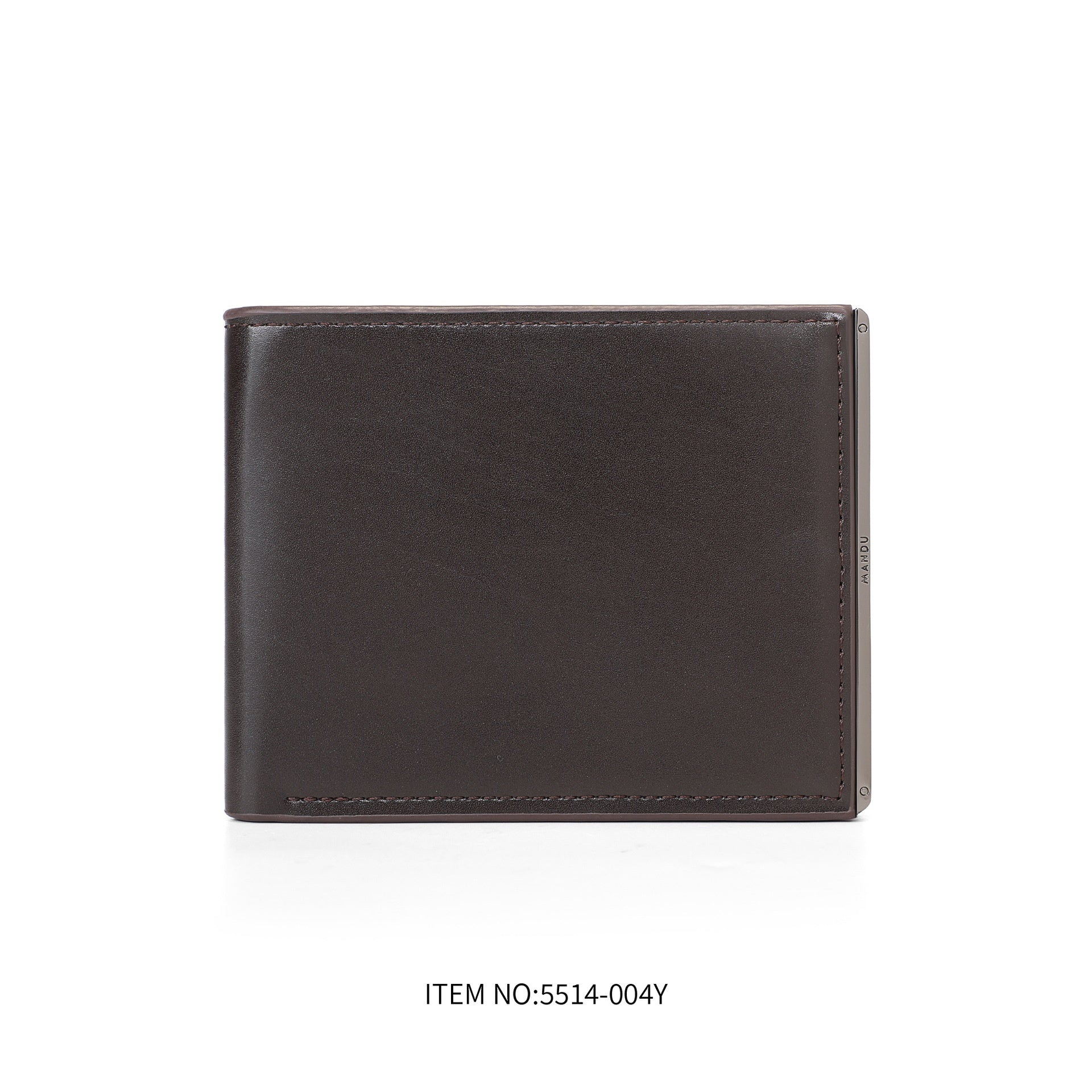 Mens Slim PU Leather Wallet RFID Blocking Bifold Card Holder with Metal Clip