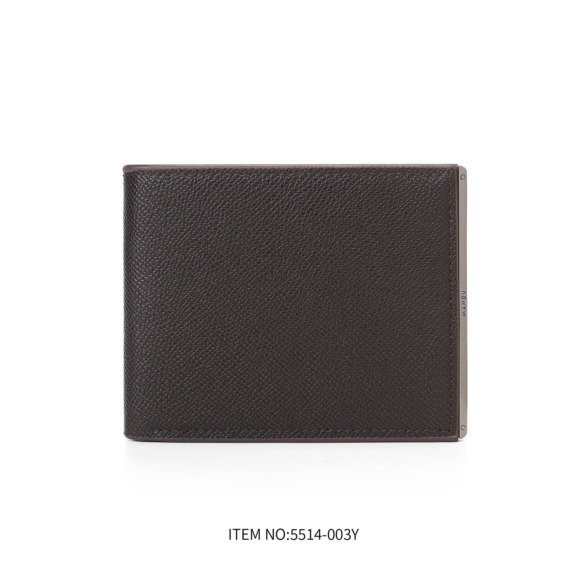 Mens Slim PU Leather Wallet RFID Blocking Bifold Card Holder with Metal Clip