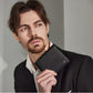 Mens Slim RFID Blocking Wallet PU Leather Minimalist Bifold Card Holder