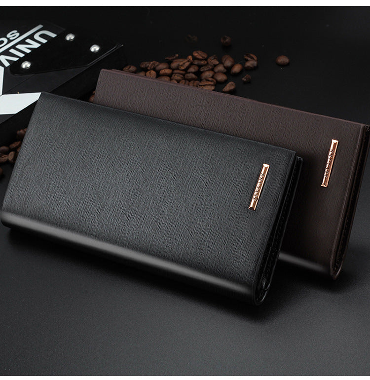PU Leather Wallet for Men with ID Card Slot in Black or Brown - Stylish Hoarders Everywhere united states chf