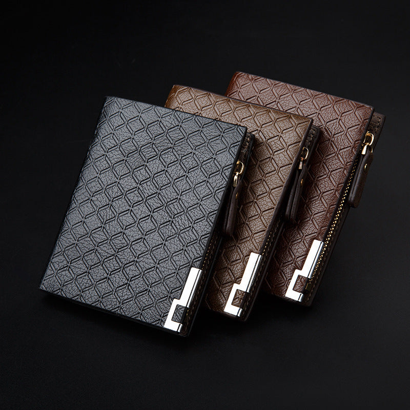PU Leather Luggage Organizer with Plaid Design for United States Travel - Snazzy Wallets in Light Coffee and Deep