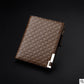 Men’s Wallet Short Business Embossed - Snazzy Wallets in Light Coffee and Deep Coffee Shades