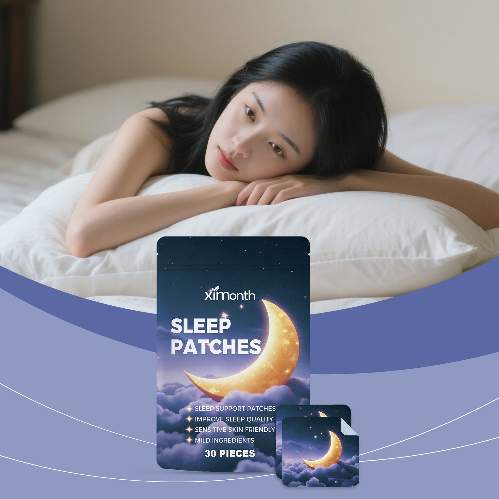 Menthol Sleep Patches for Snoring Relief and Deep Rest 30 Pack