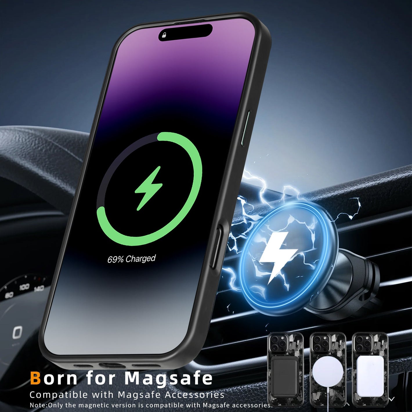 Metal Frame Forged Pattern Mobile Phone Protective Shell