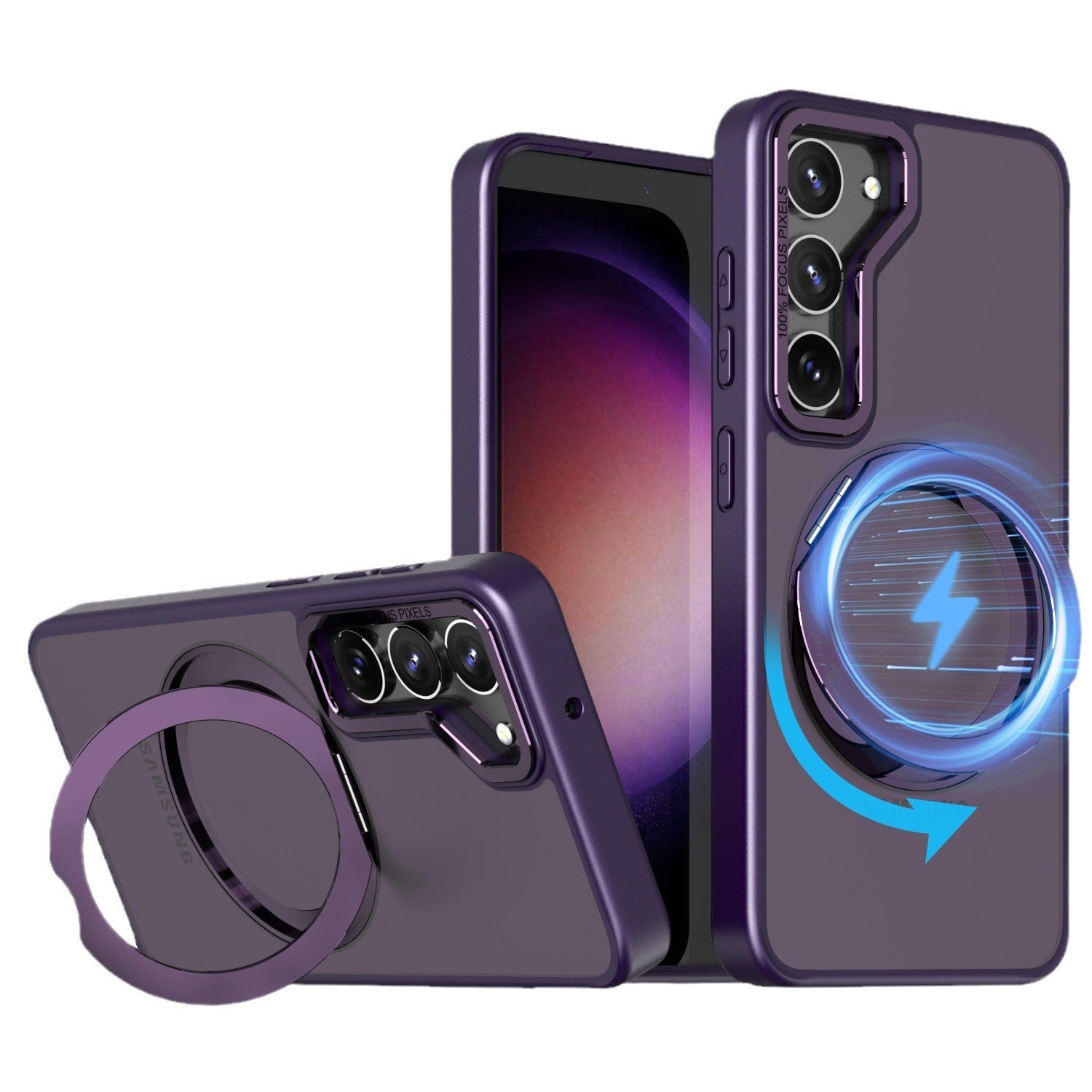 Metal Lens Magnetic Bracket Phone Case - Magnetic Glue Bracket for Your Phone’s New Best Friend