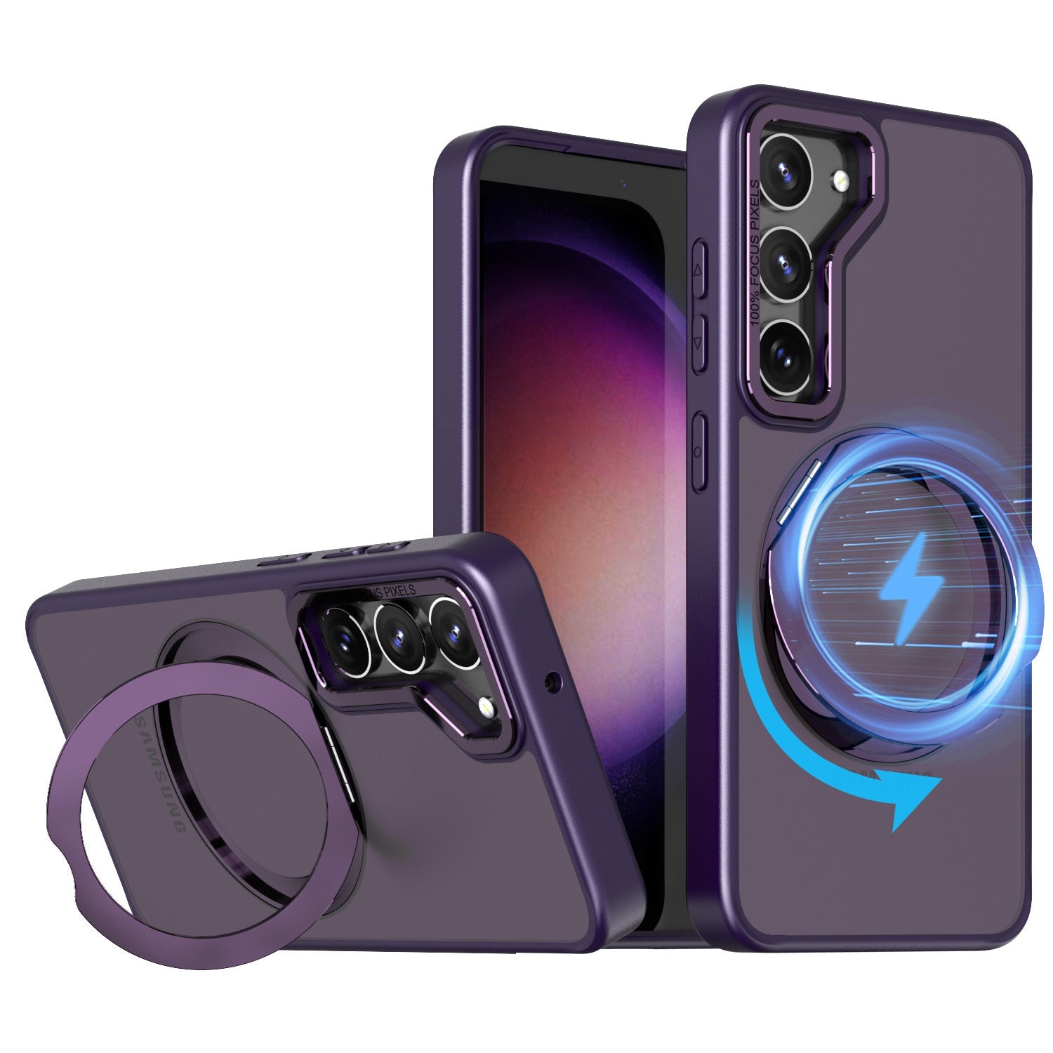 Metal Lens Magnetic Bracket Phone Case - Magnetic Glue Bracket for Your Phone’s New Best Friend