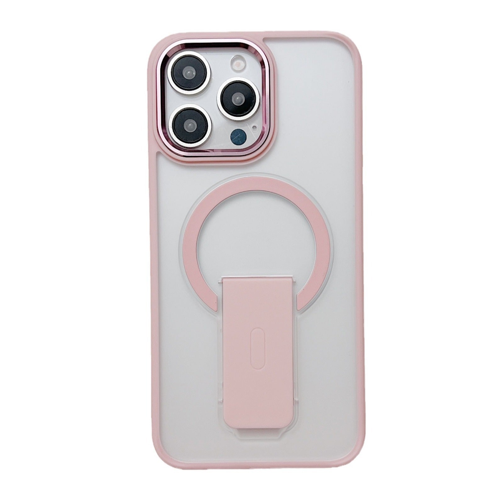 Metal Lens Skin-sensitive Magnetic Suction Invisible Bracket Protective Cover Phone Case - Metal Lens Invisible Bracket