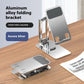 Metal Rotating Mobile Phone Stand with Aluminum Alloy Foldable Design - metal rotating mobile phone bracket aluminum