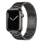 Metal Smart Watch Strap for Apple iPhone in Titanium Gray Black Silver - Teleplus ipone strap metal smart watch