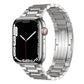 Metal Smart Watch Strap for Apple iPhone in Titanium Gray Black Silver - Teleplus ipone strap metal smart watch