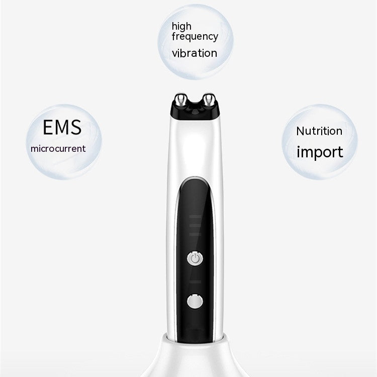 Eye Massage Inductive Therapeutical Instrument with ABS Alloy Pink and White - Transform Your Eyes Magic eye massage