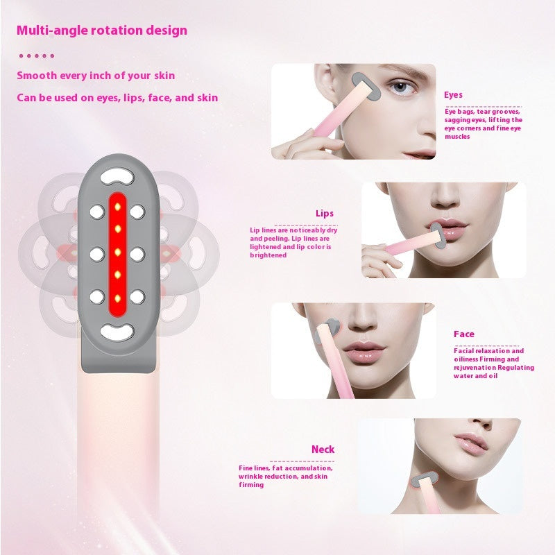 Micro-current Heating Vibration 360 Degrees Rotating Eye Beautification Instrument - Eye Spa Magic with Heating