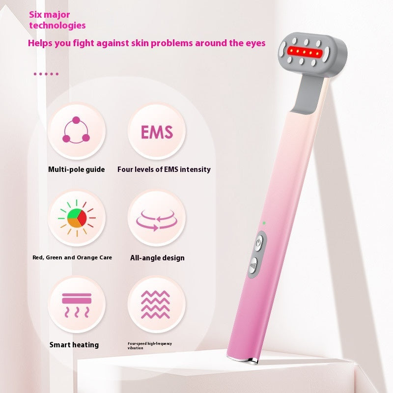 Micro Current Eye Beautification Device with Heating Vibration and Degrees Rotating - Eyelid Gymnastics 360 degrees