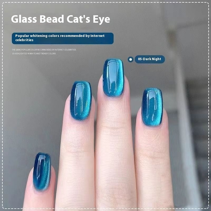 Micro Glass Beads for Eye Gel Nail and Polish Enhancements - Teleplus micro glass bead eye gel nail polish