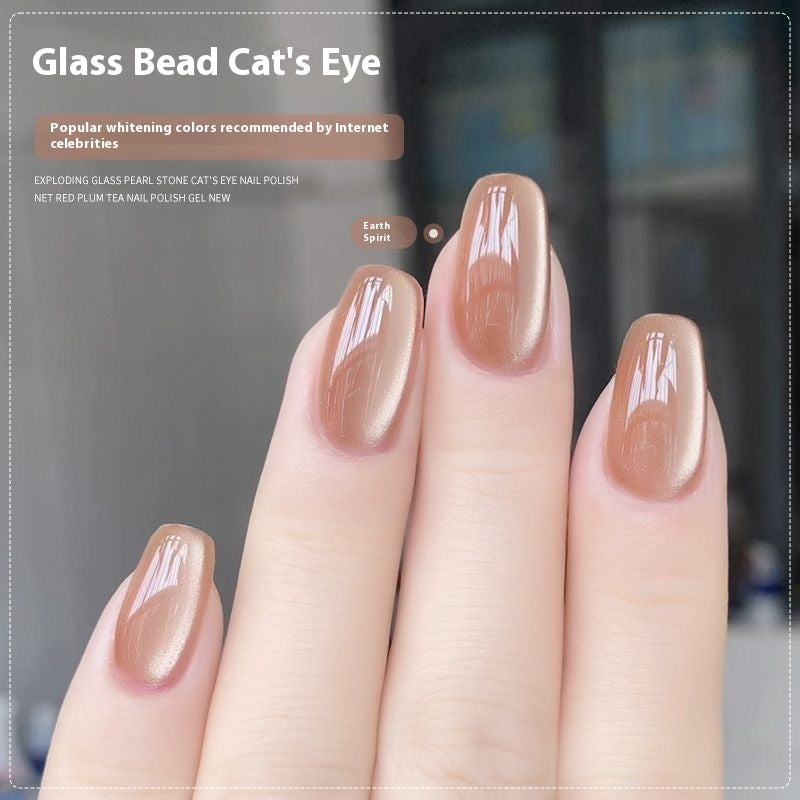 Micro Glass Beads for Eye Gel Nail and Polish Enhancements - Teleplus micro glass bead eye gel nail polish